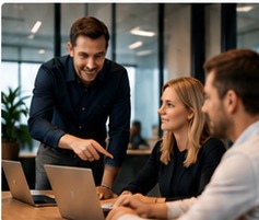Addax IT consultants in overleg